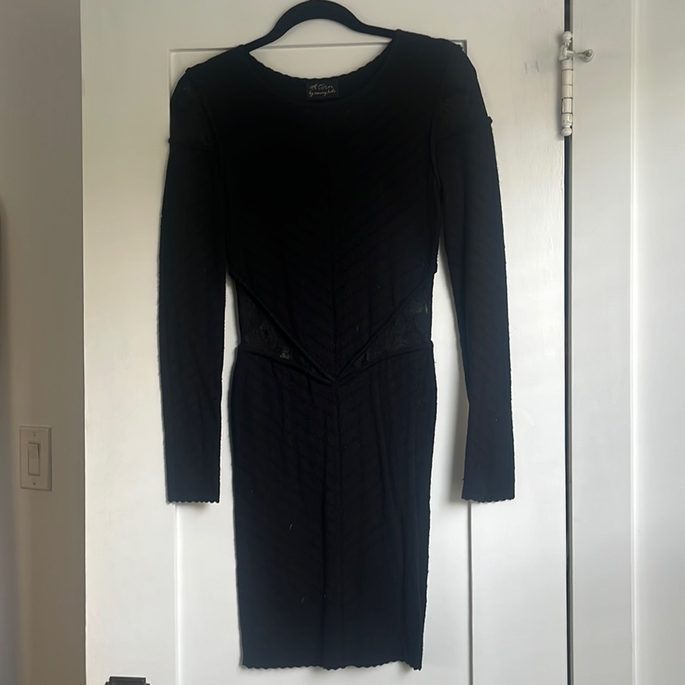 Torn by Ronny Kobo Black Sweater Dress - Small